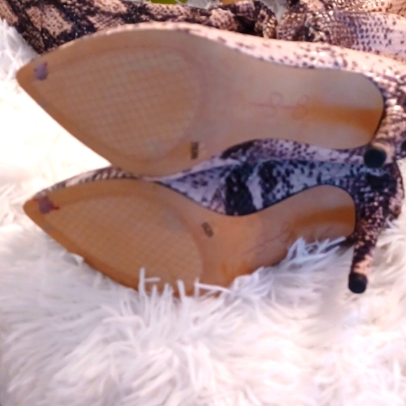 Jessica Simpson Loury Over the Knee OTK Stilletto Snake Print Boots Size 6M NEW - Picture 12 of 13